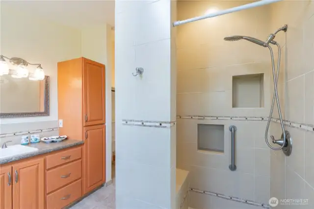 3/4 Bath off Primary Bedroom Upper Level