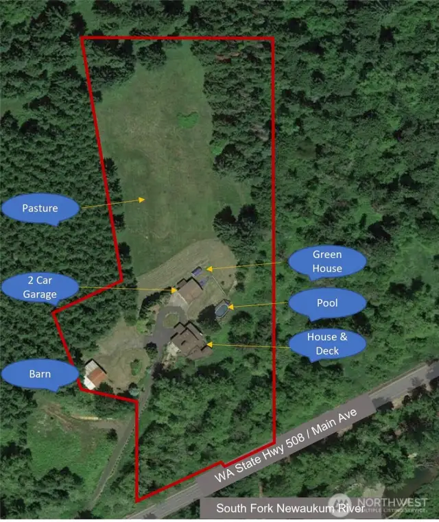Aerial View w/Boundary