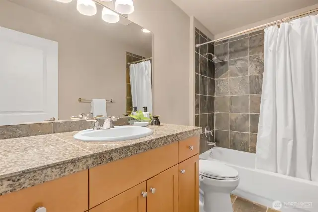 The main hallway bathroom