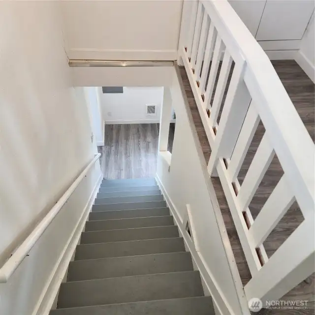 Stairs leading to 3rd bedroom