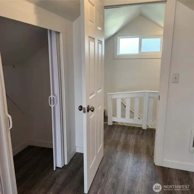3rd Bedroom closet on upper.
