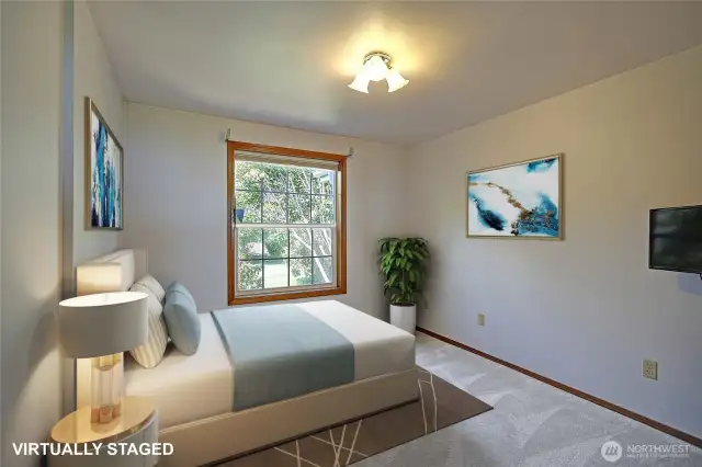 Main Floor Den or use as a bedroom. Virtually staged.