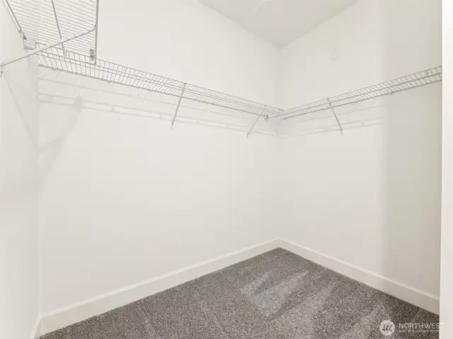 Walk-In Primary Closet.