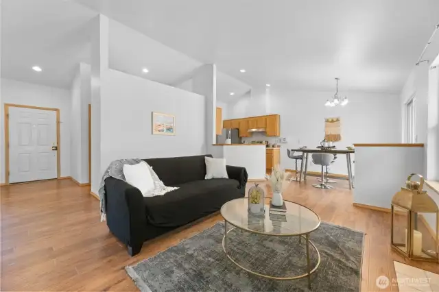 Open Layout with Vaulted Ceiling