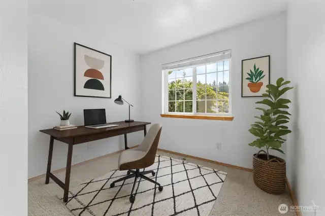 Virtually Staged Office/Den