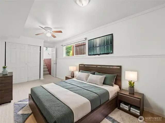 ADU Bedroom - Virtually Staged