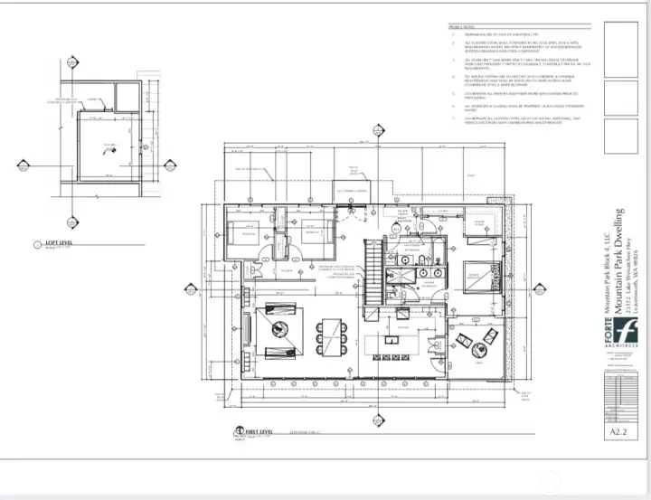 Floor plan that shows the loft