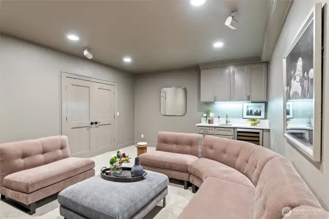 Media Room wet bar area