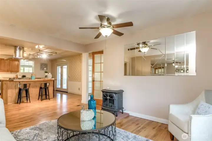 Main Floor Family Room off the kitchen
