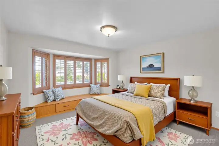 Virtually staged 1st bedroom