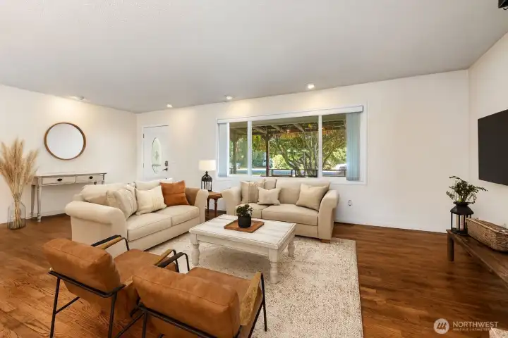 Virtually Staged Living Room