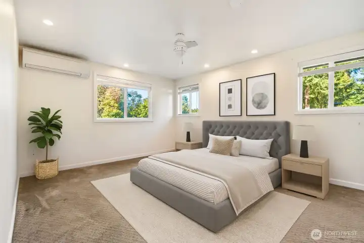 Virtually Staged Bedroom