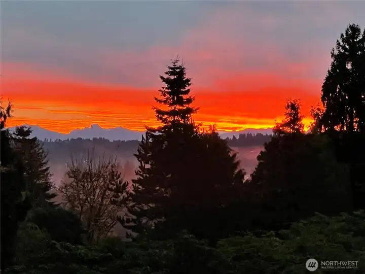 Sunset Cascade Mountain View