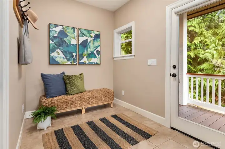 Mud Room off of Deck and Side Entrance by Kitchen. So Convenient!