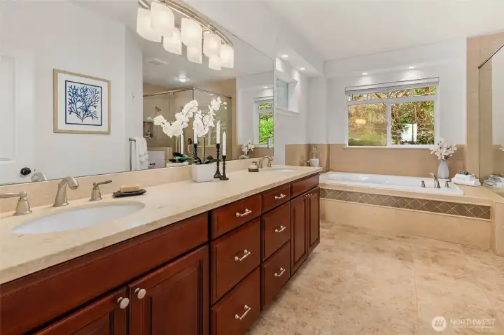 Spa Bath with heated floors