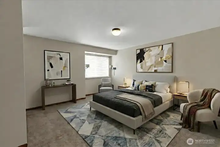 Primary Bedroom - Virtually Staged