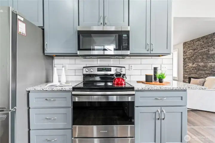 Kitchen with Stainless Appliances