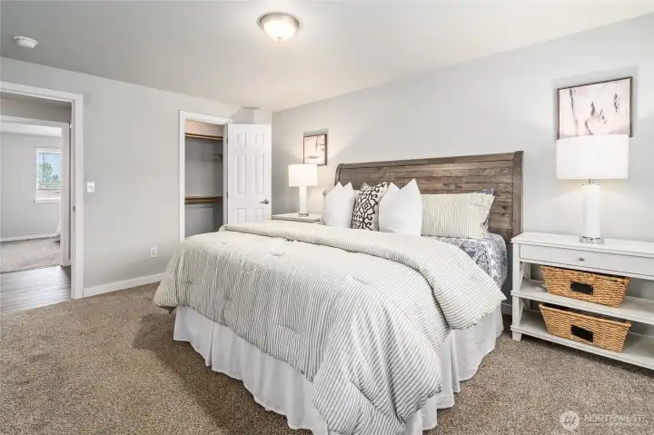 Primary Upstairs Bedroom & Walk-in Closet