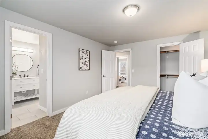 Primary Upstairs Bedroom with Ensuite Bath
