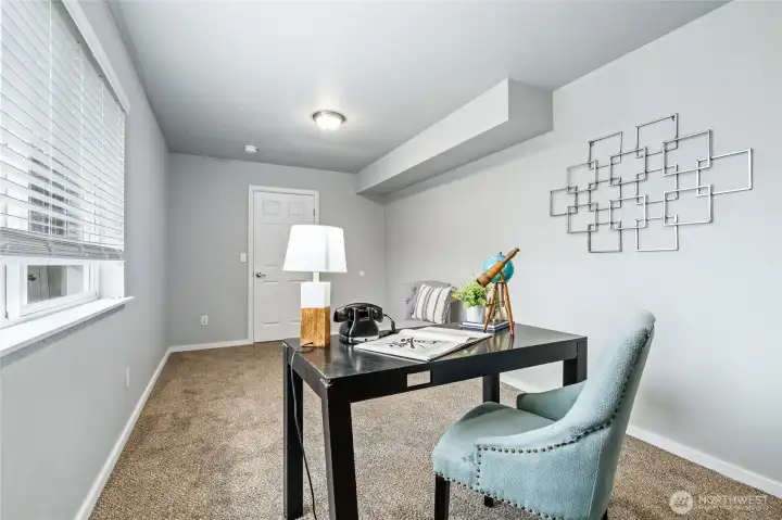 Downstairs 4th Bedroom with Access to Bonus/Family Room