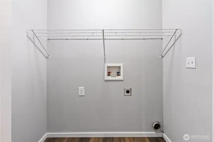 Downstairs Washer/Dryer Hookups