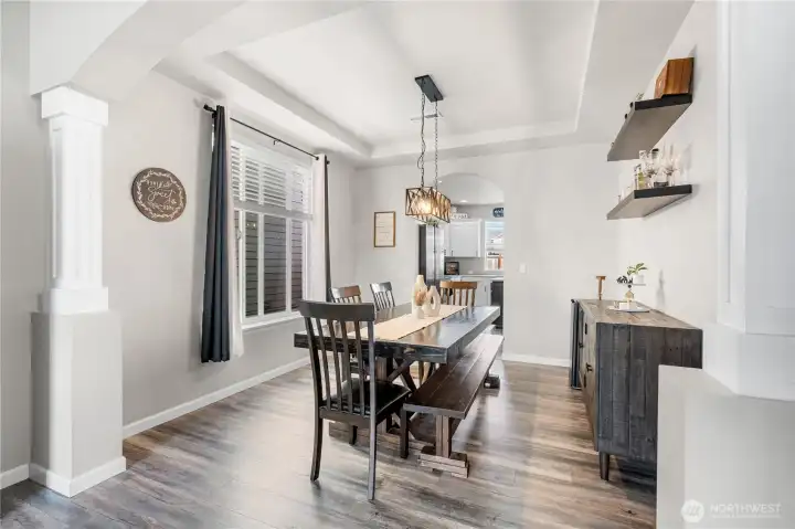 Stunning formal dining room designed for memorable gatherings