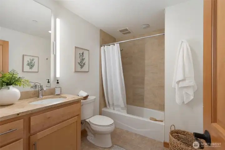 Full bathroom on second floor.