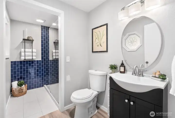 Downstairs bathroom redone in 2023.