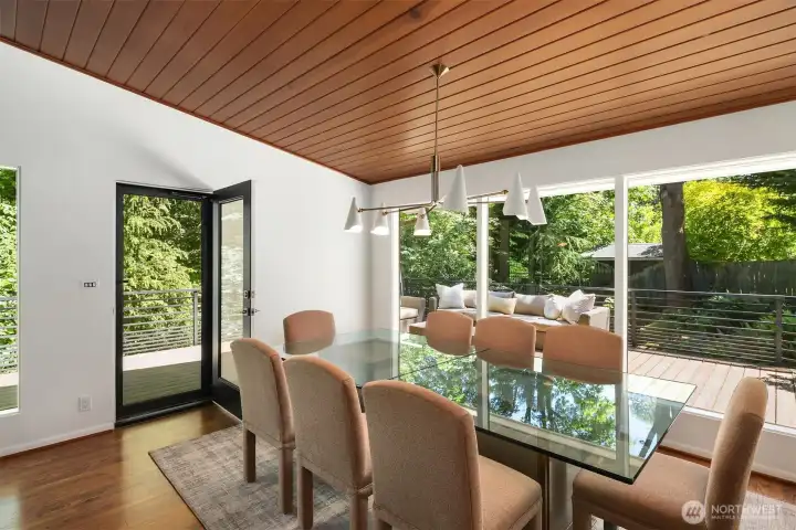 Dining Room overlooking back yard