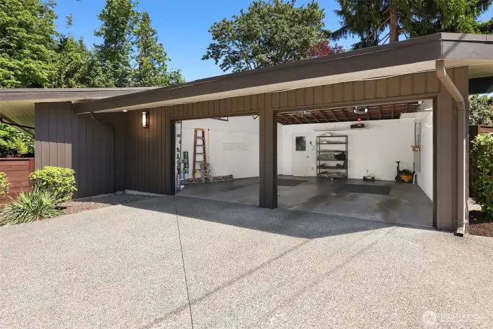 inside of garage