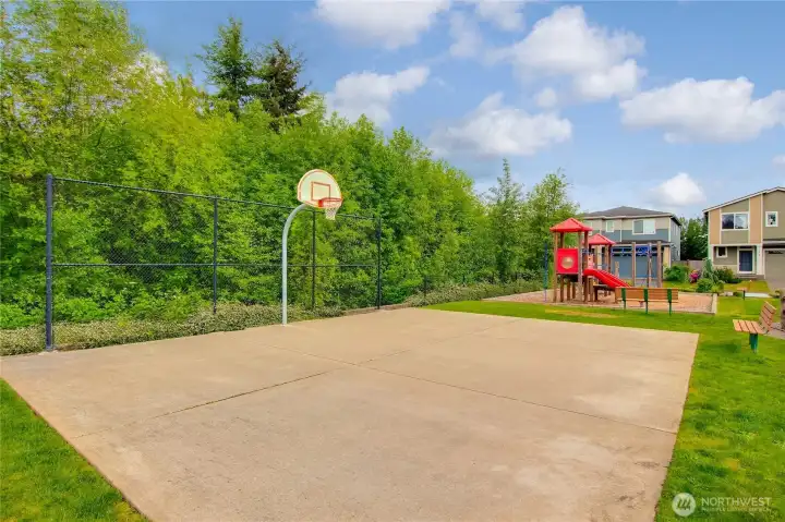 Community playground and sports courts Community playground and sports courts