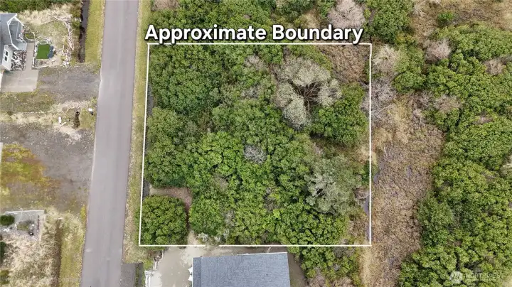 Land included- approximate dimensions- Home next door