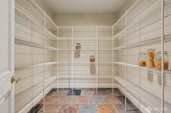 Large walk in pantry Large walk in pantry
