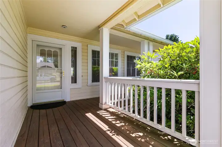 Tasteful covered front porch Tasteful covered front porch