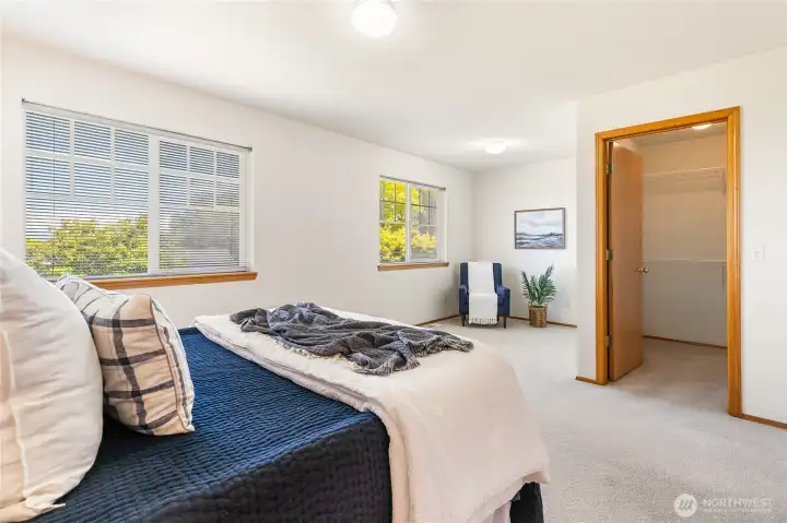 Primary bedroom with incredible Baker views Primary bedroom with incredible Baker views