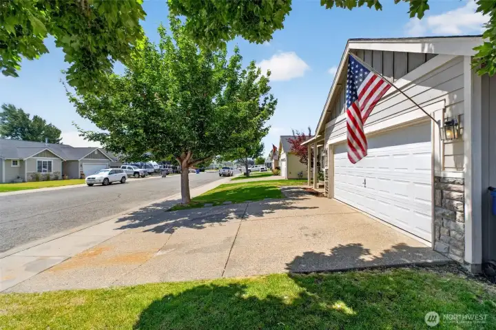 2 car attached garage and ample driveway parking as well