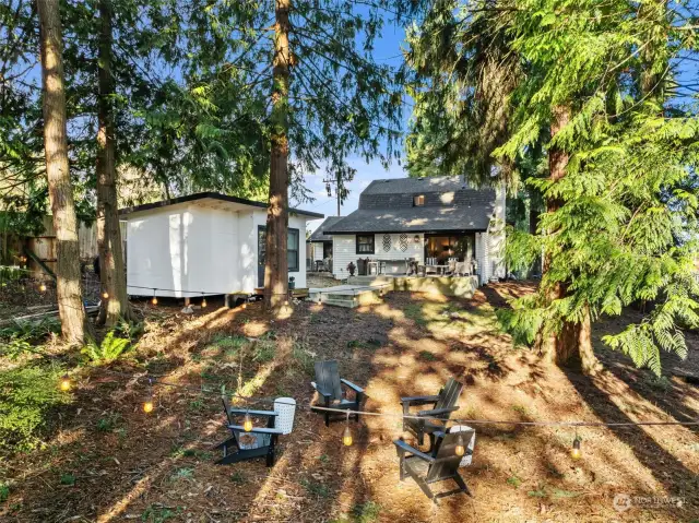 view of home from part of the back yard