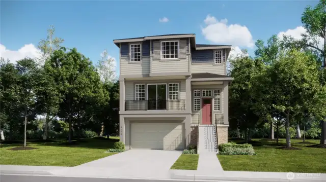 Artist rendering only. Home features can vary.