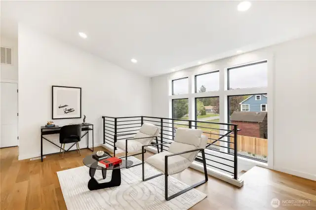 Upstairs living