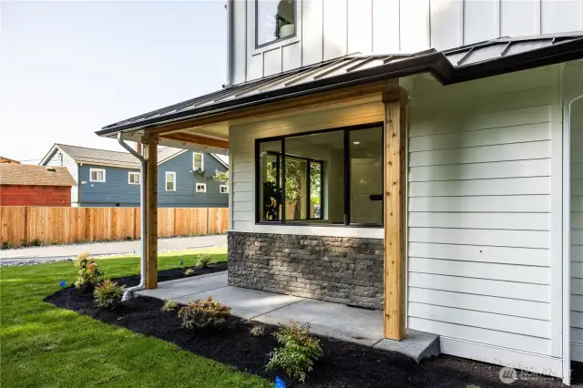 Wrap around patio