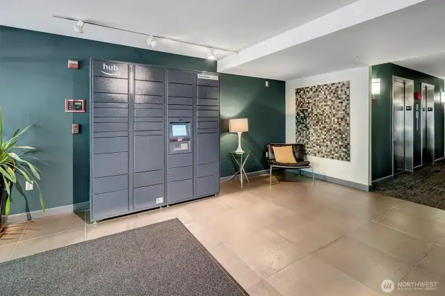 Secure entry with dedicated Amazon lockers