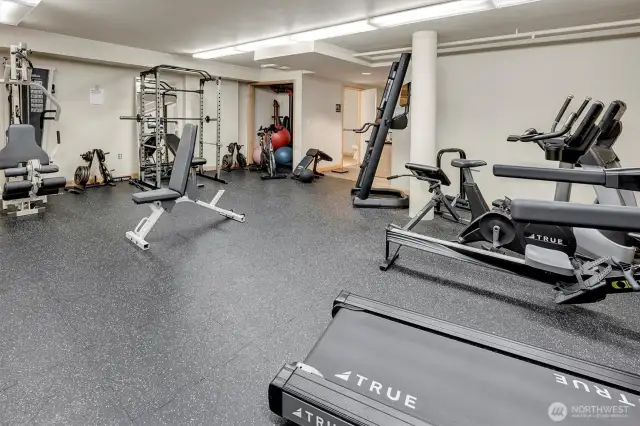 Fitness center / gym on 1st floor