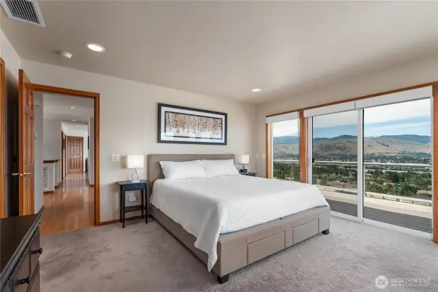 Primary bedroom on the main level...oh those views!