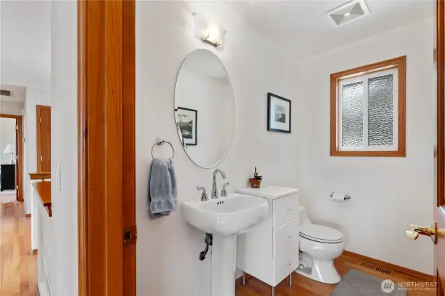 1/2 bath on main level.