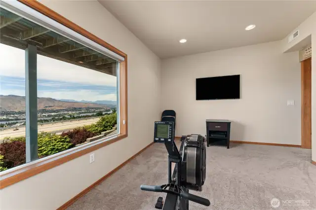 Extra finished room on lower level with MORE VIEWS!