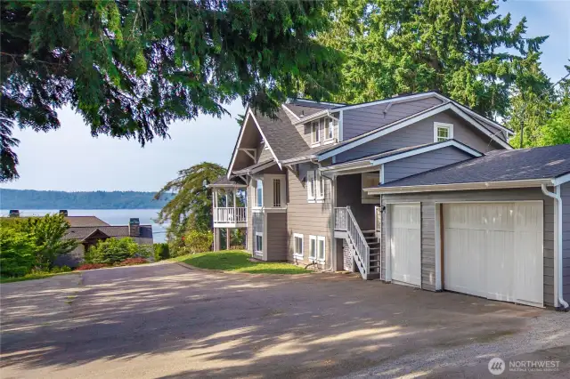 Located on a shy acre overlooking the Puget Sound!