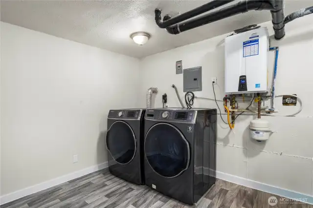 Large utility room & Tankless Water Heater