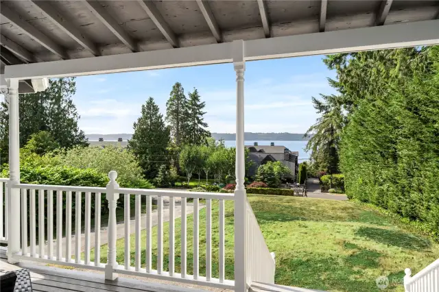 Covered deck is great for entertaining