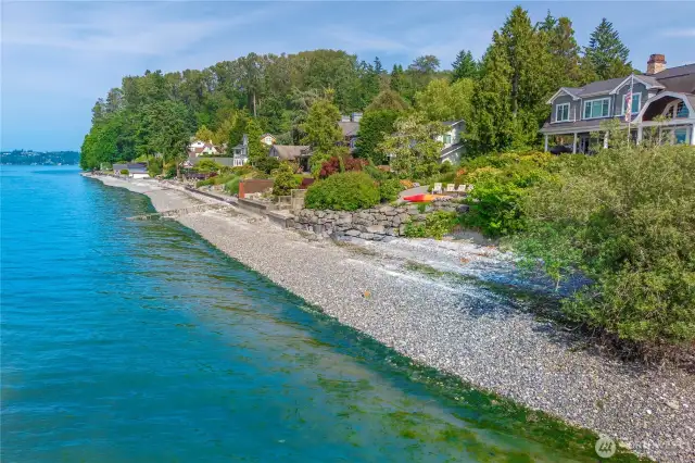 Private beach