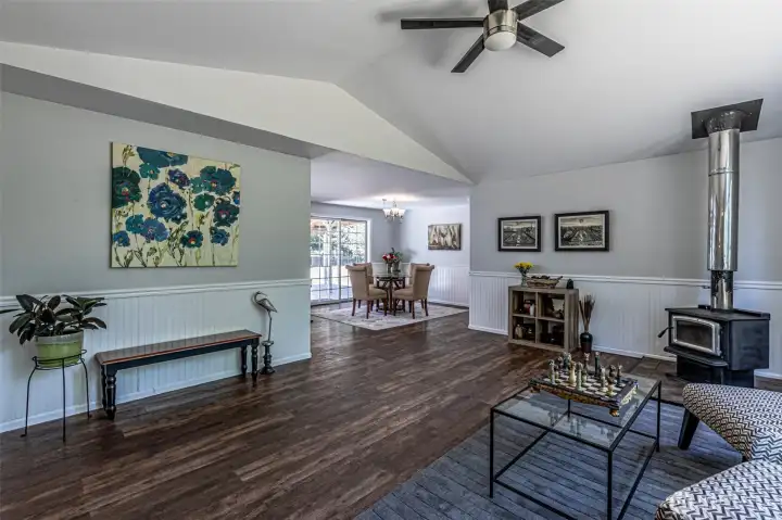 Beautiful vaulted ceilings.